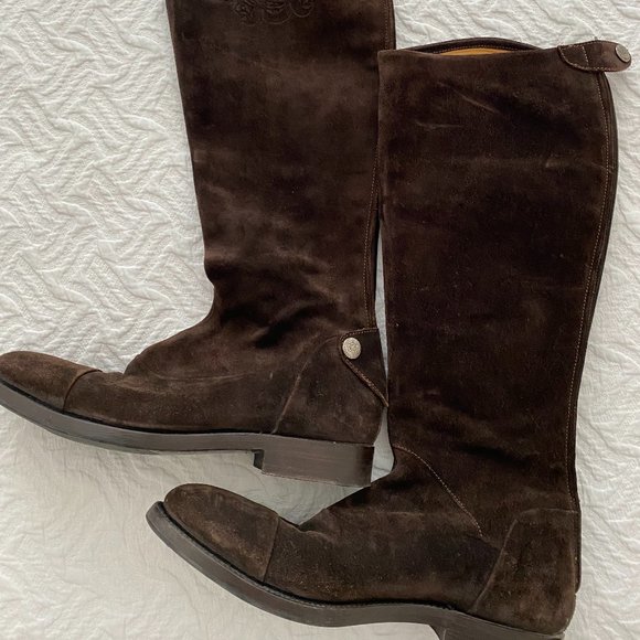 Alberto Fasciani Suede Brown Boots - Picture 1 of 8